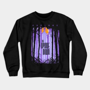 Explore the Upside Down (purple variant) Crewneck Sweatshirt